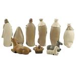 Kambanan 11-Piece Hand-Painted Nativity Set