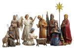 11-Piece Nativity Scene with Gold Details