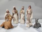 Hand-Painted 10-Piece Nativity Set for Christmas