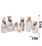 7-Piece Hand-Painted Nativity Figurines Set