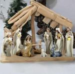 Kambanan 11-Piece Hand-Painted Nativity Set