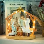 Nativity Scene Figurine with Lights for Christmas