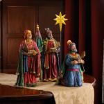 11-Piece Nativity Scene with Gold Details