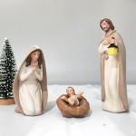 Hand-Painted 10-Piece Nativity Set for Christmas