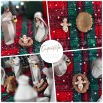 10-Piece Christmas Nativity Set with Manger and Animals