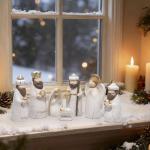 7-Piece Hand-Painted Nativity Figurines Set