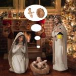 Kambanan 11-Piece Hand-Painted Nativity Set