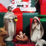 10-Piece Christmas Nativity Set with Manger and Animals