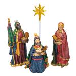 11-Piece Gold Nativity Scene with Wise Men Figures