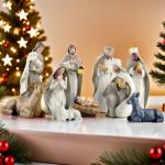 Kambanan 11-Piece Hand-Painted Nativity Set