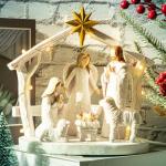 Light-Up Nativity Scene Figurine for Christmas Decor