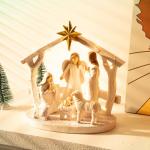 Light-Up Nativity Scene Figurine for Christmas Decor