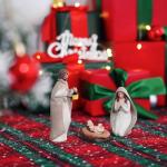 10-Piece Christmas Nativity Set with Manger and Animals