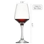 C CREST Set of 8 Durable Wine Glasses
