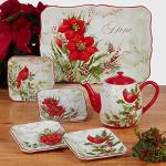 Winter's Medley 16-Piece Dinnerware Set for 4