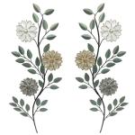 Vintage Leaf Metal Wall Art Set of 2