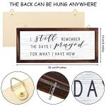 Rustic "I Still Remember the Days" Wall Sign