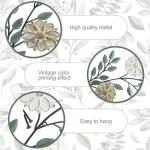 Vintage Leaf Metal Wall Art Set of 2