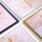 Upsimples Set of 3 Gold 4x6 Picture Frames