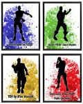 Funny Gamer Dance Moves Wall Art Prints Set