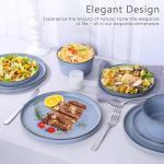 Herogo 16-Piece Dinnerware Set with Pasta Bowls