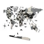 3D Wooden World Map Wall Art for Travel Lovers
