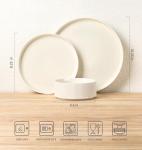 Terra Ceramic Dinnerware Set for 4, 12 Pieces