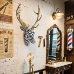 Mosaic Deer Head Wall Decor – Black and White