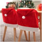 Christmas Chair Covers Set - Red Santa Hat