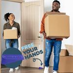 Heavy-Duty Large Rubber Door Stopper - Blue