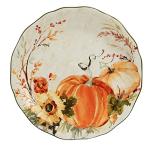 Harvest Morning 11" Multicolor Dinner Plates – Set of 4