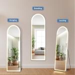 DUMOS LED Arched Full Length Mirror with Lights