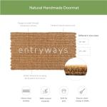 Handwoven Coir Doormat - Knot-ical Design, 18"x30