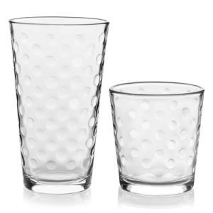 Libbey Awa Polka Dot Glasses Set of 16