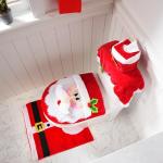 5-Piece Christmas Bathroom Decor Set (Santa)