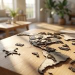 3D Wooden World Map Wall Art for Travel Lovers
