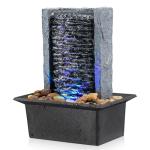 Indoor Rock Fountain with LED Lights for Decor