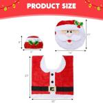 5-Piece Christmas Bathroom Decor Set (Santa)