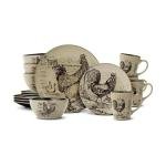 Pfaltzgraff Homespun Rooster 16-Piece Dinner Set