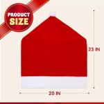 Christmas Chair Covers Set - Red Santa Hat