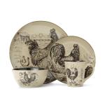 Pfaltzgraff Homespun Rooster 16-Piece Dinner Set