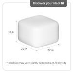 Charcoal Handmade Pouf Ottoman for Living Room