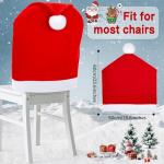 Velvet Santa Claus Chair Covers - Set of 4
