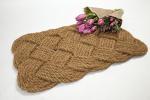 Handwoven Coir Doormat - Knot-ical Design, 18"x30