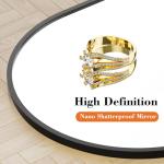 DUMOS 64"x21" Arched Full-Length Mirror with Stand