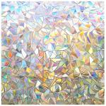 Rainbow Window Privacy Film - 3D Stained Glass Cling