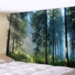 Llamazing Morning Forest Tapestry for Home Decor