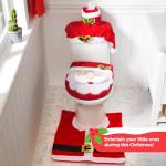 5-Piece Christmas Bathroom Decor Set (Santa)