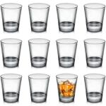 Set of 12 Clear 1.5 oz Shot Glasses