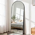 DUMOS 64"x21" Arched Full-Length Mirror with Stand